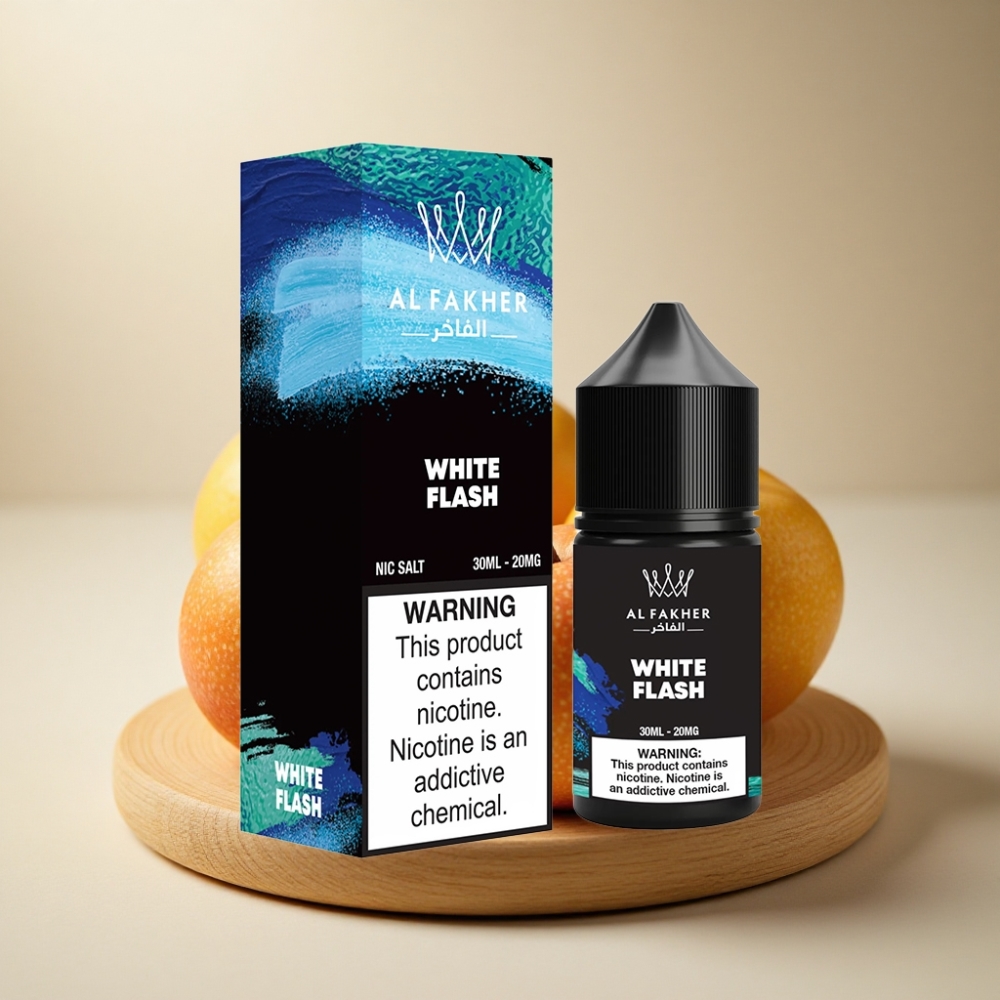 AL Fakher Nicotine Salt E-Liquid Bijeli Bljesak 30ml 20mg