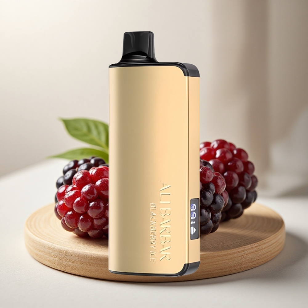 Alibarbar Ingot 9000 Puffs 22ml 2350mAh Crna jagoda led