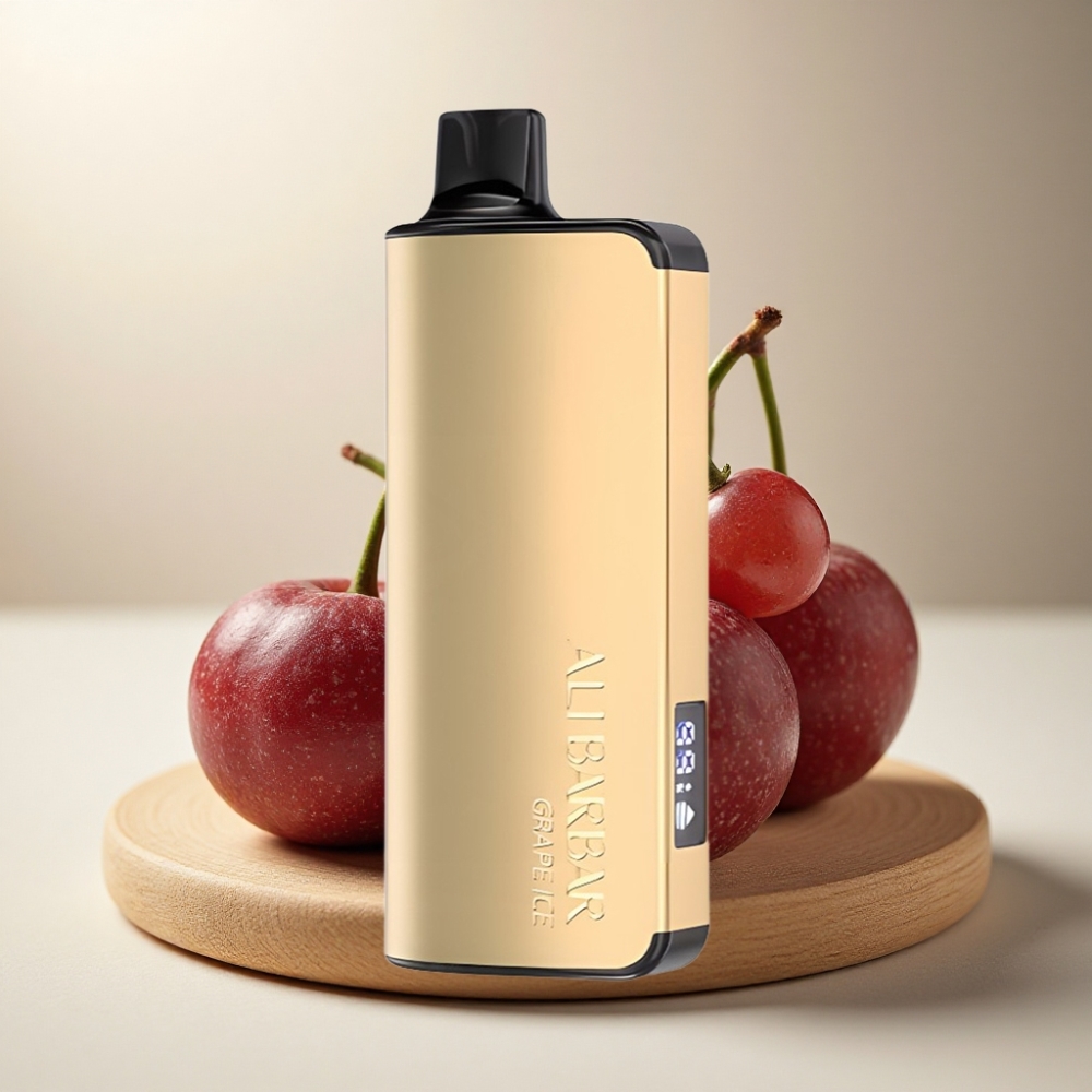 Alibarbar Ingot 9000 Puffs 22ml LED Display Grape Ice