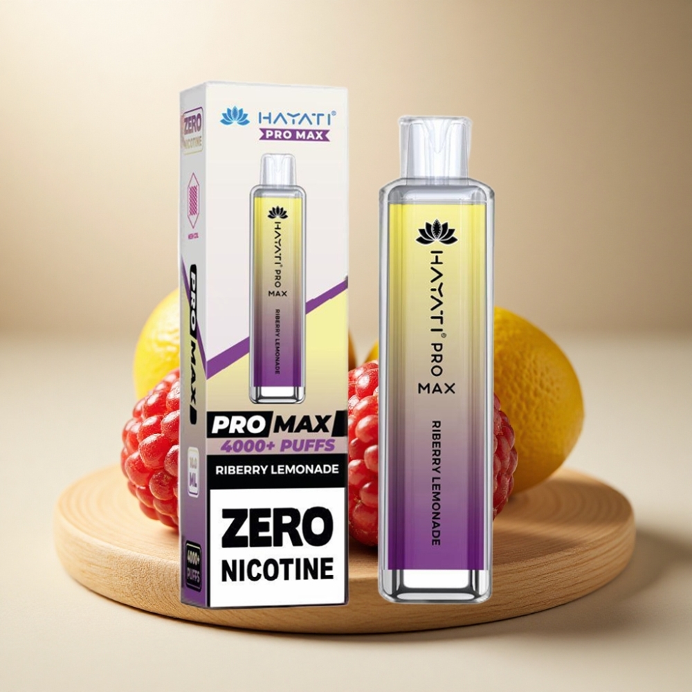 Hayati Pro Max 4000 Puffs Dual 1.1 Ohm Punjiva Riberry Limunada Jednokratna vape