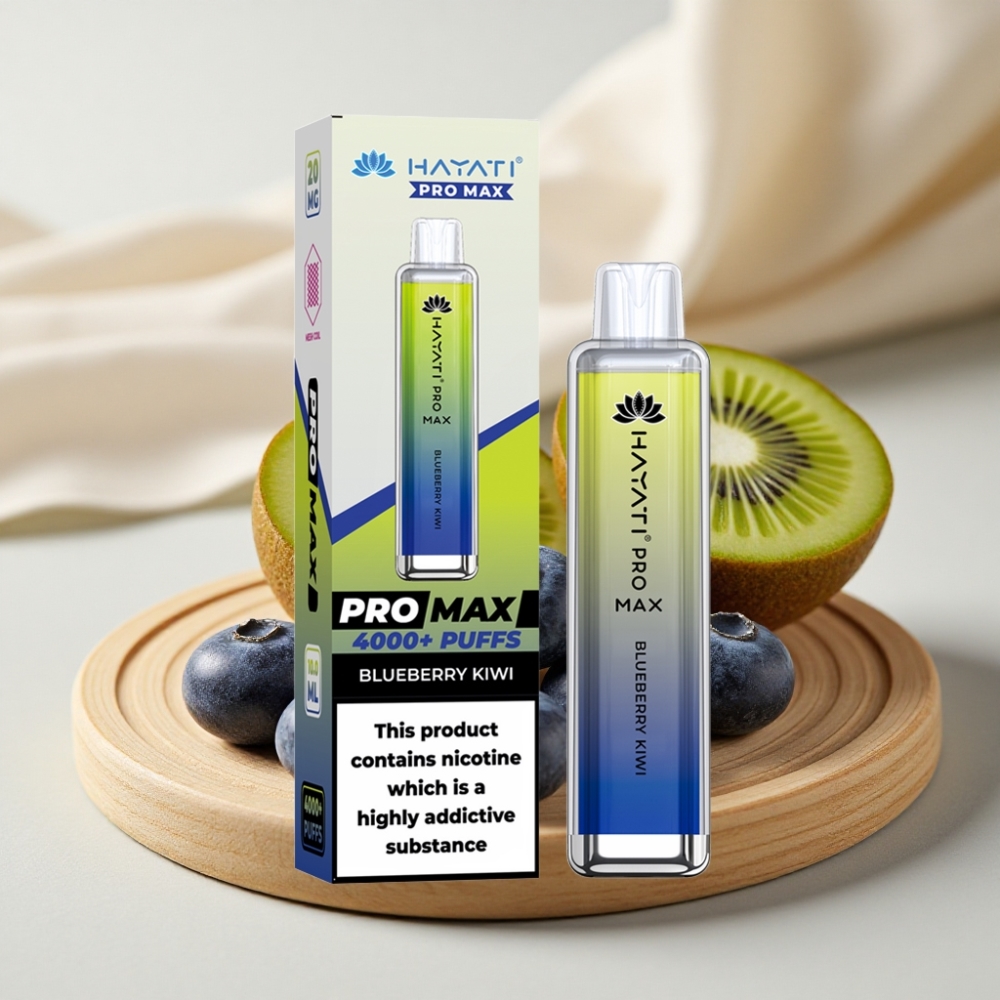 Hayati Pro Max 4000 Puffs Dual Mesh Coil Punjiva Borovnica Kivi