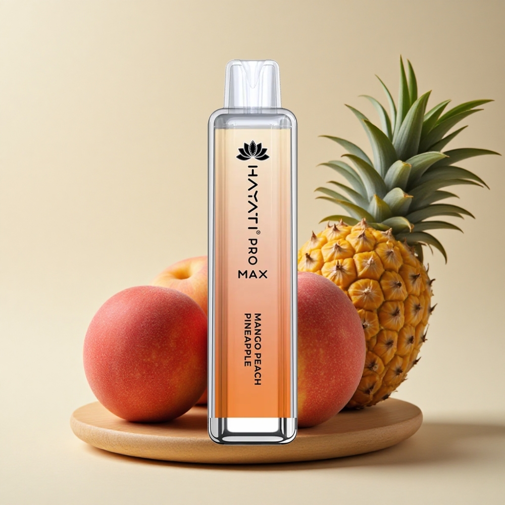 Hayati Pro Max 4000 Puffs Jednokratna vape Mango Breskva Ananas Punjiva LED