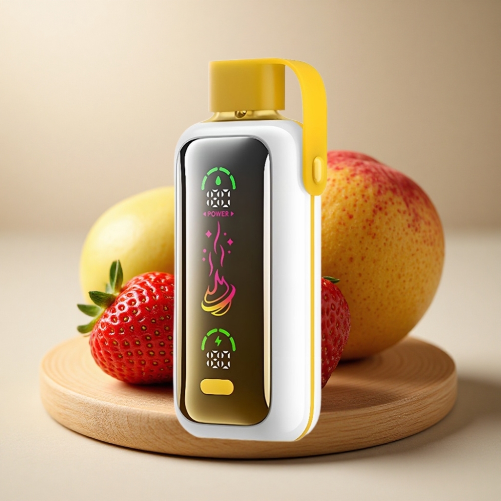 VOZOL Star 20000 Puffs Dual Mesh Jagoda Mango 2.2" HD zrcalni zaslon