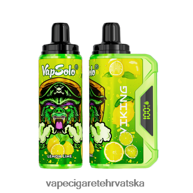 Jednokratni Vape Hrvatska - Vapsolo VIKING jednokratni vape limun limeta DV2200152