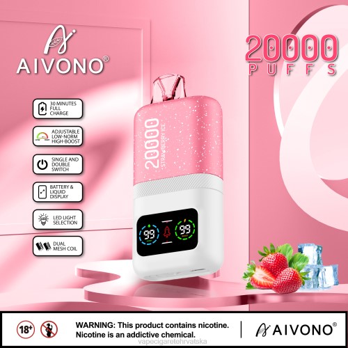 Vape 10000 Puffs - Aivono AIM magic 20000 80DD074 led od jagoda