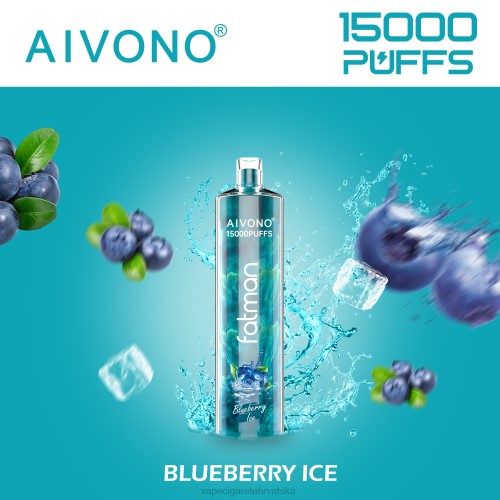 Vape 10000 Puffs - Aivono FATMAN 15000 80DD014 led od borovnice