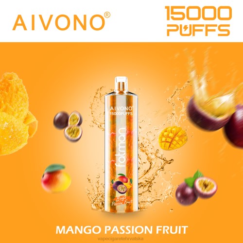 Vape 10000 Puffs - Aivono FATMAN 15000 80DD019 mango marakuje