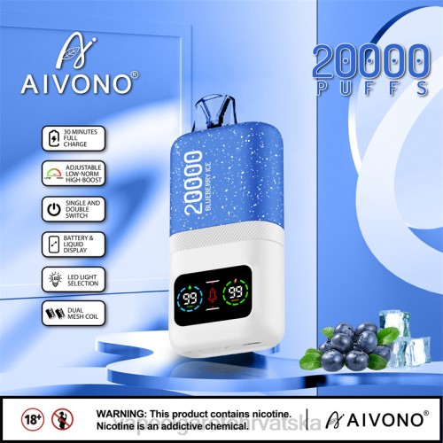 Vape Cigarete - Aivono AIM magic 20000 80DD073 led od borovnice