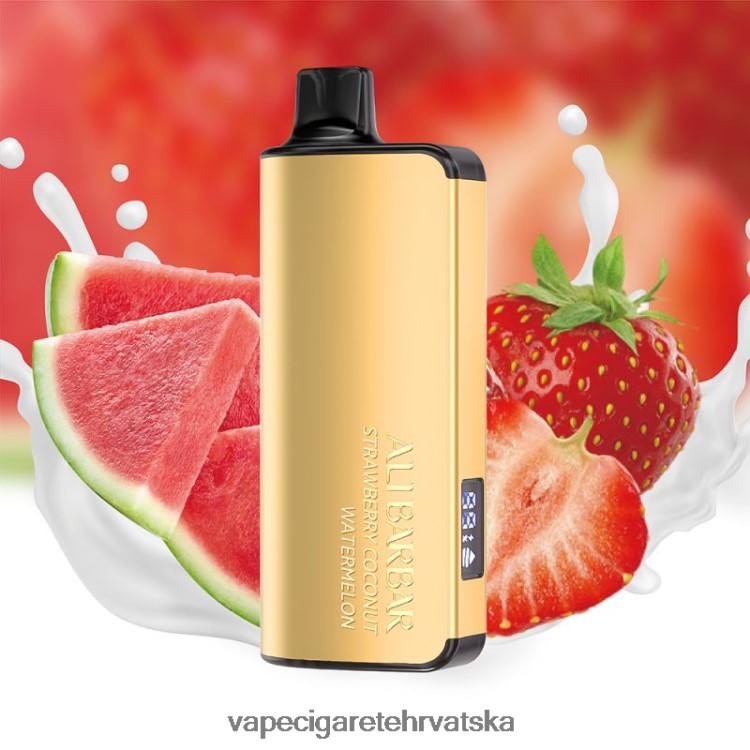 Vape Cigarete - Alibarbar Ingot 20000 vape za jednokratnu upotrebu jagoda kokos lubenica DV220043