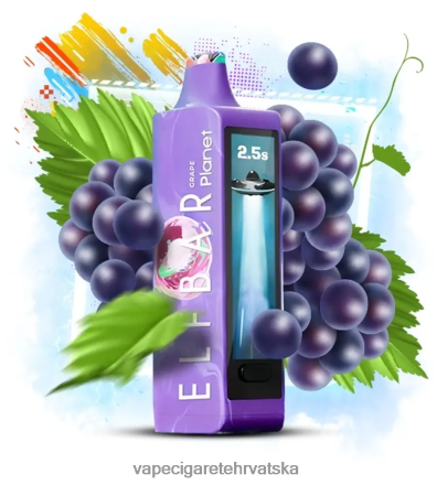 Vape Cigarete - Elf Bar Planet 25000 grožđe 28XT4B13