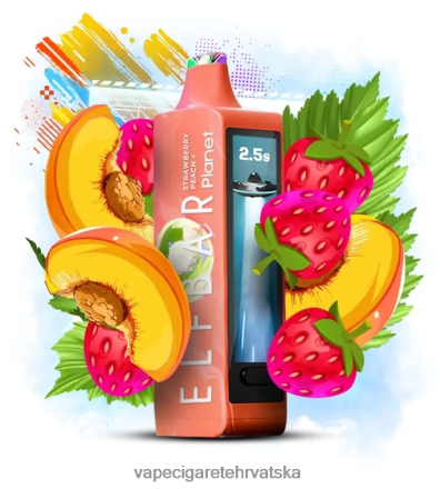 Vape Cigarete - Elf Bar Planet 25000 jagoda breskva 28XT4B28