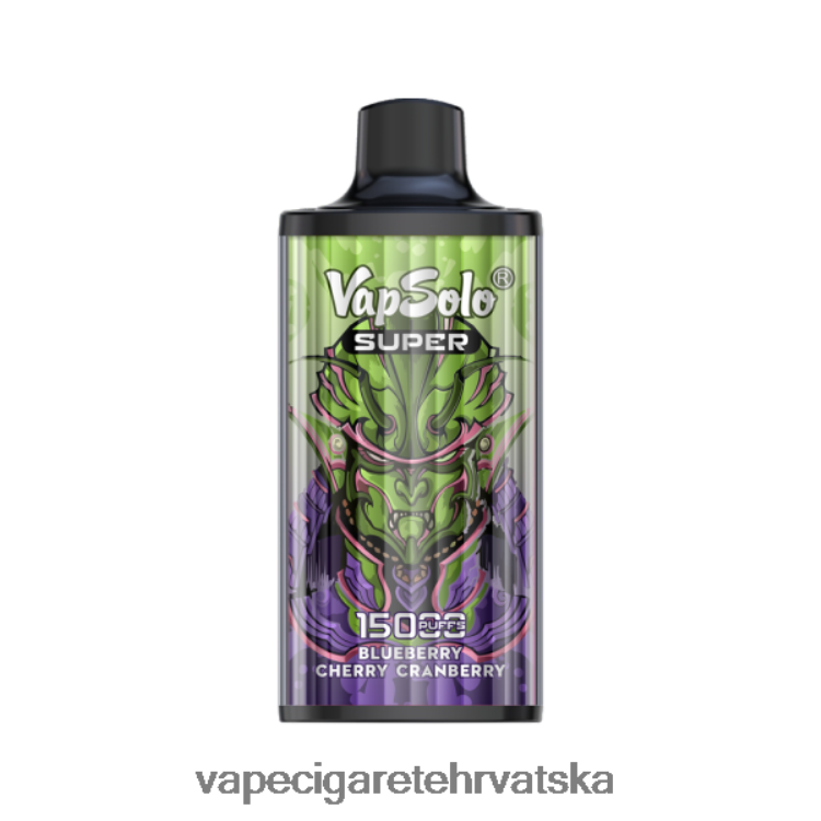 Vape Cigarete - Vapsolo SUPER jednokratni vape borovnica trešnja brusnica DV2200128