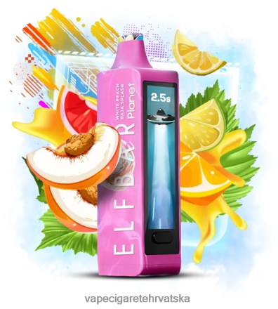 Vape Pen - Elf Bar Planet 25000 bijela breskva baja splash 28XT4B20
