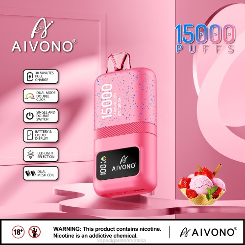 Vape Shop Zagreb - Aivono AIM magic 15000 80DD066 sladoled od jagoda