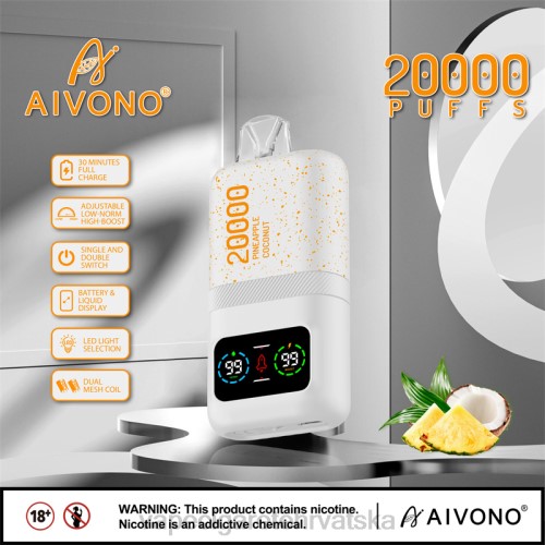 Vape Shop Zagreb - Aivono AIM magic 20000 80DD076 ananas kokosov led