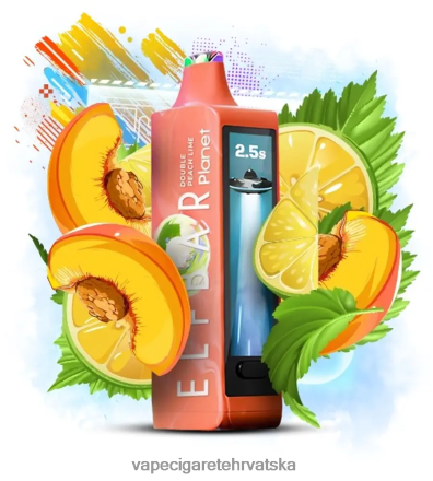 Vape Shop Zagreb - Elf Bar Planet 25000 dupla breskva limeta 28XT4B31
