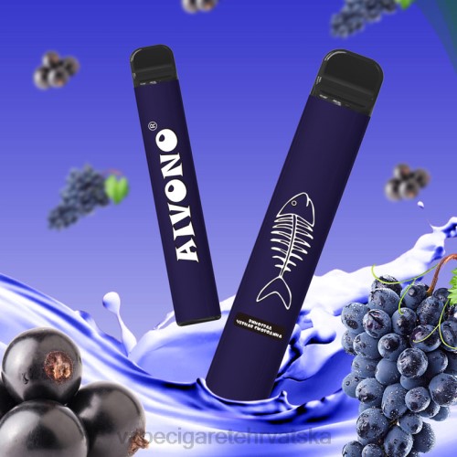 Vape 10000 Puffs - Aivono AIM FISHBONE 600 80DD0284 grožđa crni ribiz