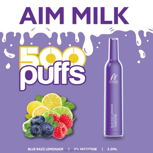 Vape 10000 Puffs - Aivono AIM MILK 500 80DD0264 plava razz limunada