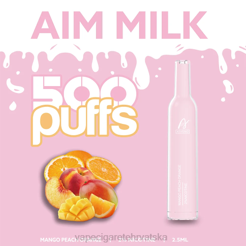 Vape 10000 Puffs - Aivono AIM MILK 500 80DD0269 mango breskva naranča