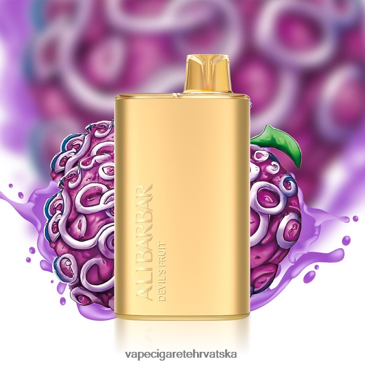 Jednokratni Vape Hrvatska - Alibarbar Rich 8000 jednokratnih vapea jagoda hubba bubba DV220012