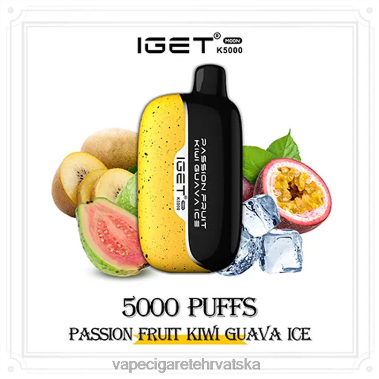 Jednokratni Vape Hrvatska - IGET Moon k5000 4RDNF2 marakuje kivi guava led