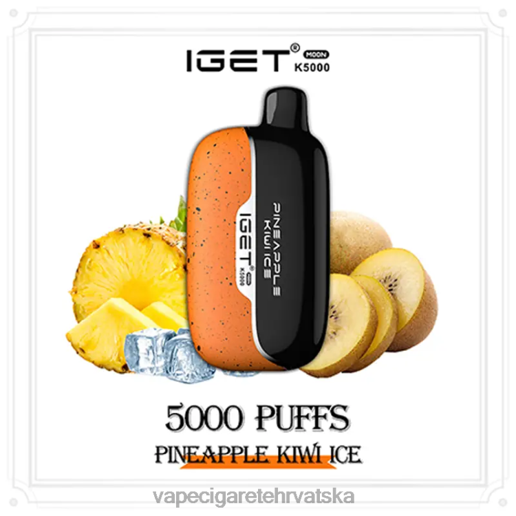Vape 10000 Puffs - IGET Moon k5000 4RDNF14 ananas kivi led