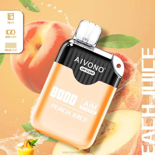 Vape Cigarete - Aivono AIM CLEAR 8000 80DD0203 sok od breskve