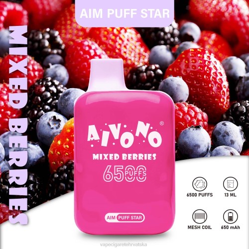 Vape Pen - Aivono AIM PUFF STAR 6500 80DD0290 miješano bobičasto voće