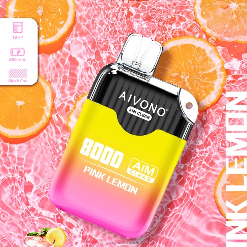 Vape Shop Zagreb - Aivono AIM CLEAR 8000 80DD0211 ružičasti limun