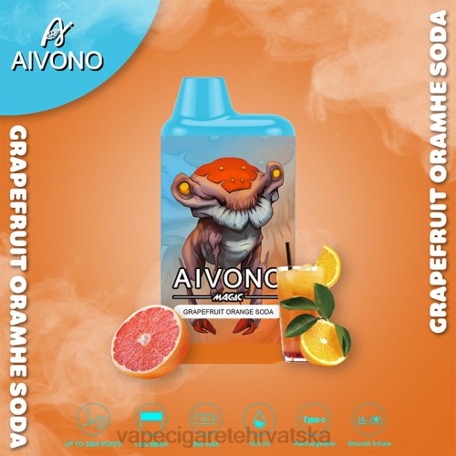 Vape Shop Zagreb - Aivono AIM MAGIC 5800 kutija za cigarete 80DD0101 grejp narančasta soda