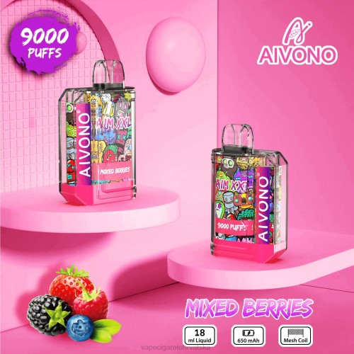 Vape Shop Zagreb - Aivono AIM XXL 9000 prozirna naljepnica za usta 80DD051 miješano bobičasto voće