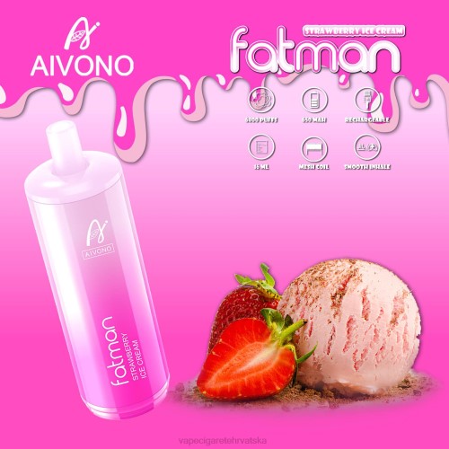 Vape Shop Zagreb - Aivono FATMAN 6800 80DD021 sladoled od jagoda