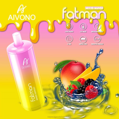 Vape Shop Zagreb - Aivono FATMAN 6800 80DD026 miješani mango