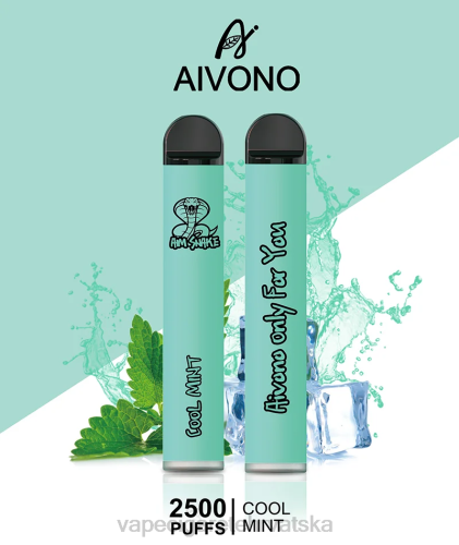Jednokratni Vape Hrvatska - Aivono AIM SNAKE 2500 80DD0302 hladna menta