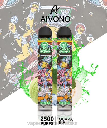 Jednokratni Vape Hrvatska - Aivono AIM SNAKE 2500 80DD0307 led od guave