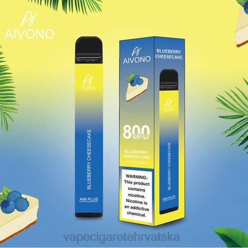 Vape 10000 Puffs - Aivono AIM PLUS 800 80DD0174 torta od sira od borovnica