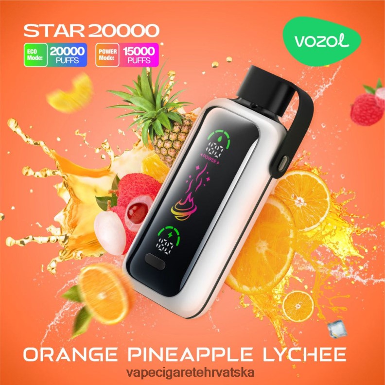 Vape Pen - VOZOL STAR 20000 DT00R15 naranča ananas liči