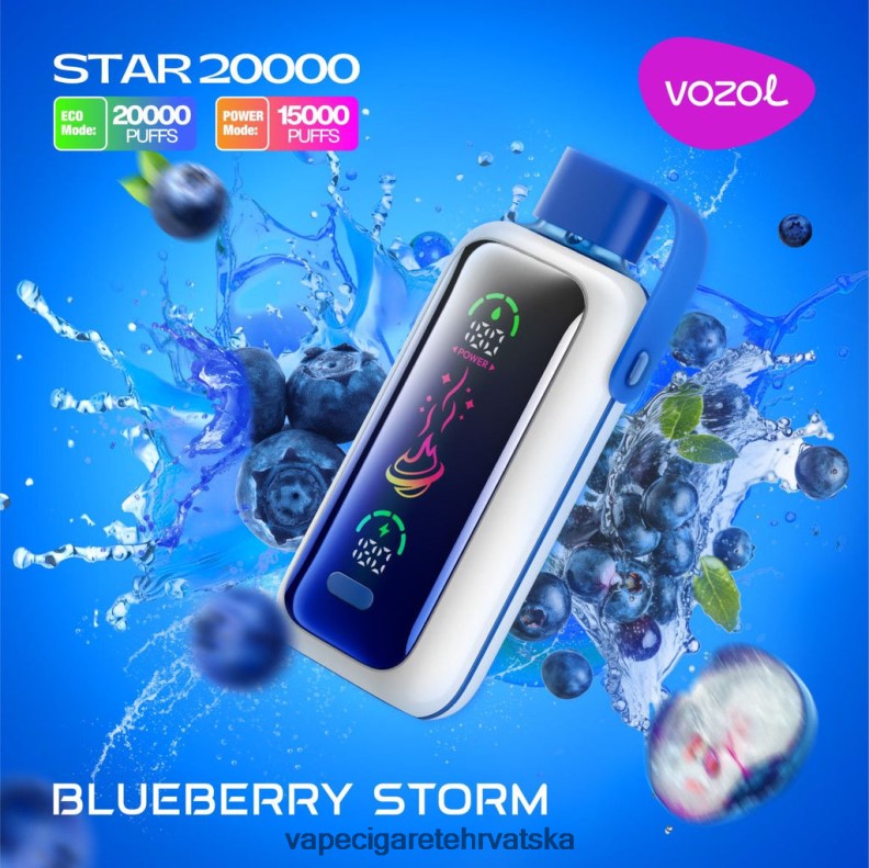 Vape Pen - VOZOL STAR 20000 DT00R5 borovnička oluja