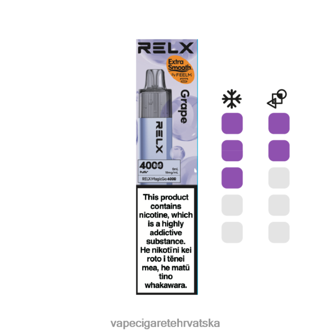 Vape Shop Zagreb - RELX MagicGo 4000 jednokratnih vapea grožđe JHT6P26