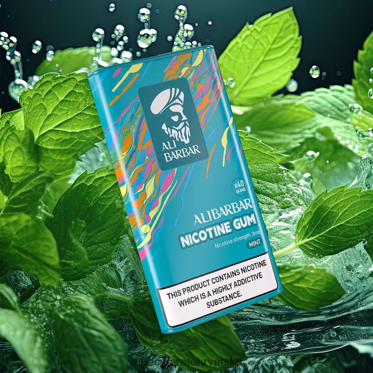 Jednokratni Vape Hrvatska - Alibarbar nikotinska guma breskva DV2200102