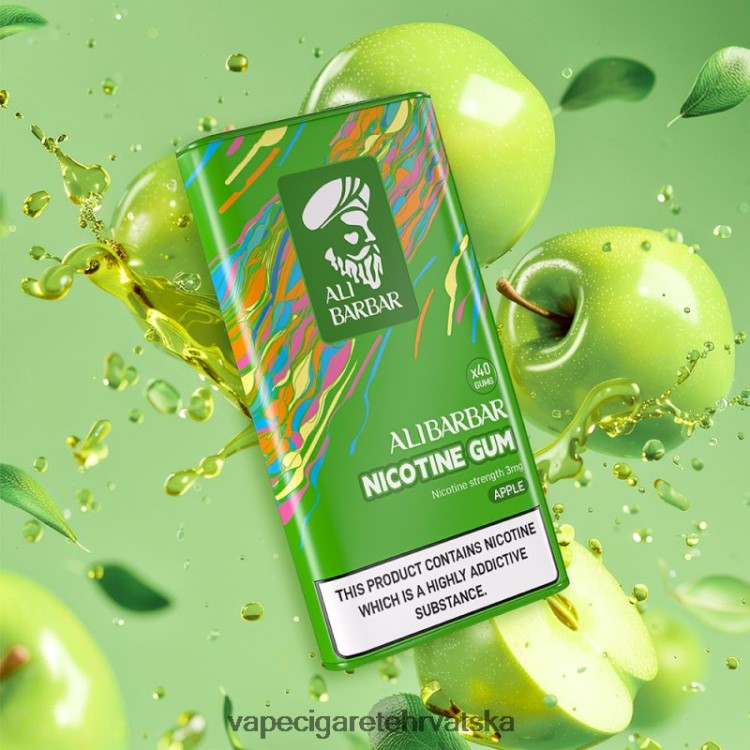 Vape Cigarete - Alibarbar nikotinska guma jabuka DV220098