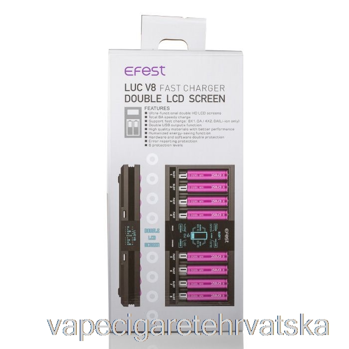 Vape Hrvatska Efest Luc V8 Dupli Lcd Ekran Brzi Punjač Baterija