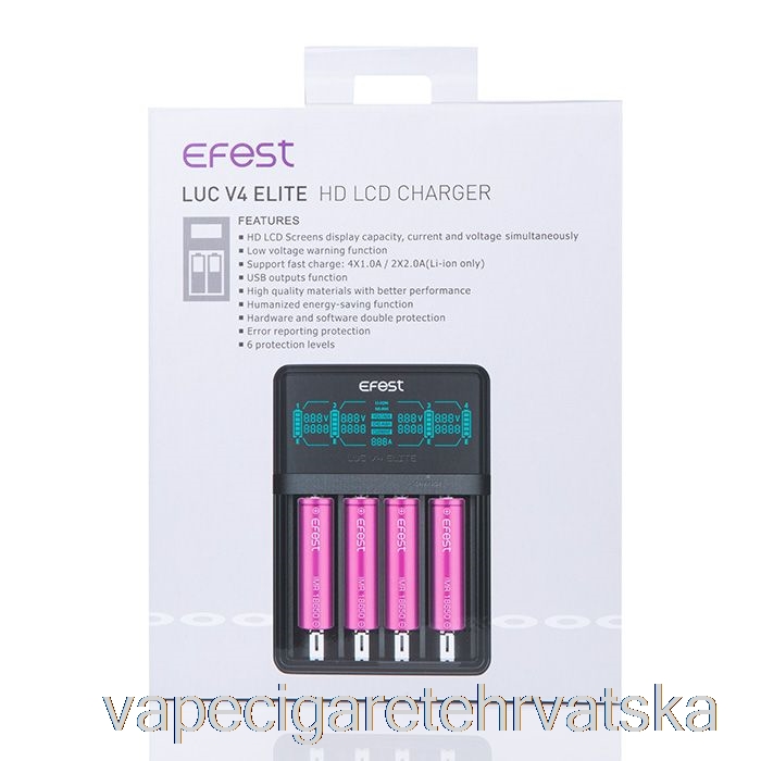 Vape Cigarete Efest Luc V4 Elite Hd Lcd Punjač