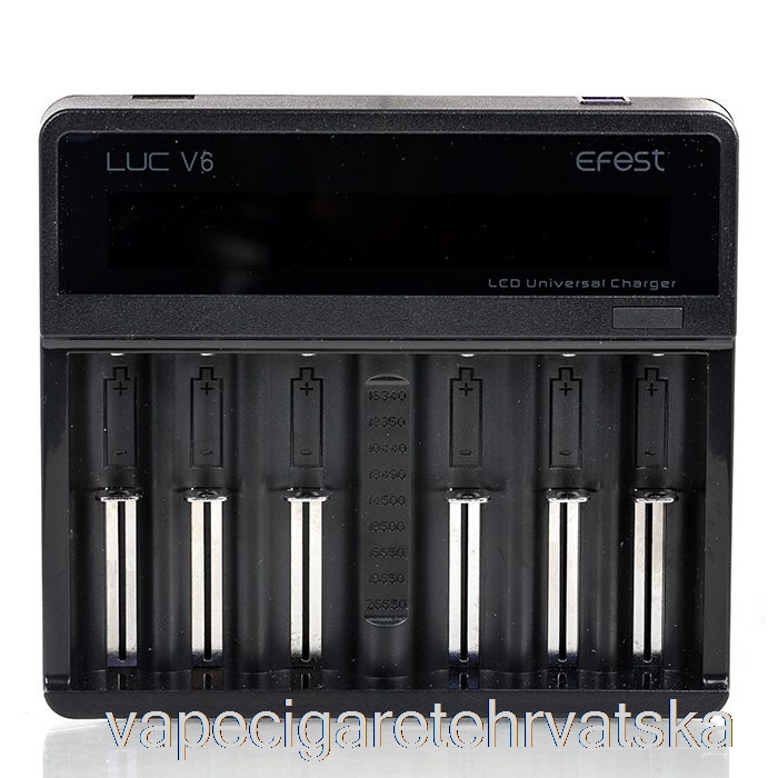 Vape Cigarete Efest Luc V6 6-bay Lcd Univerzalni Punjač