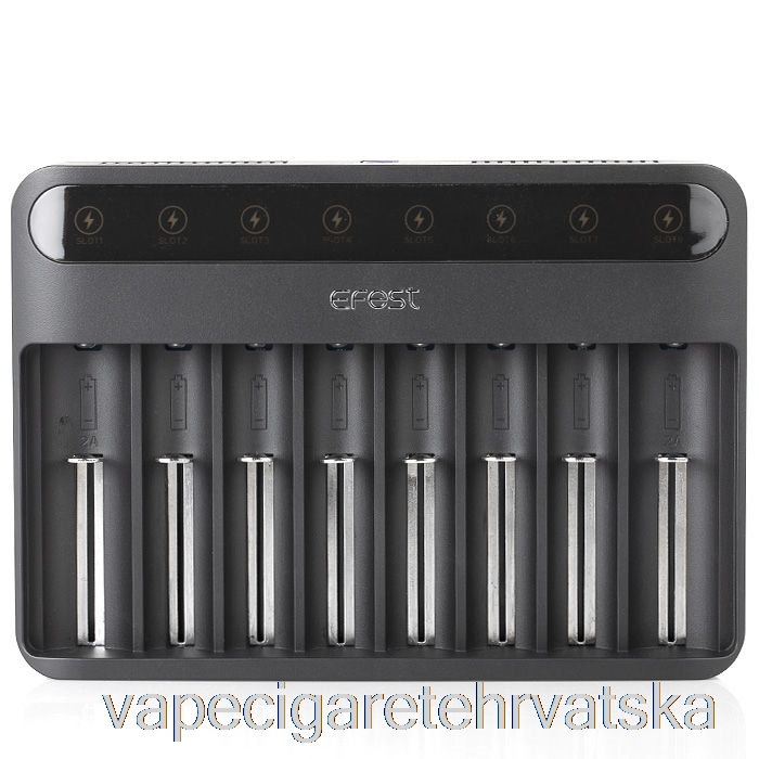 Vape Cigarete Efest Lush Q8 8 Bay Inteligentni Punjač Baterija