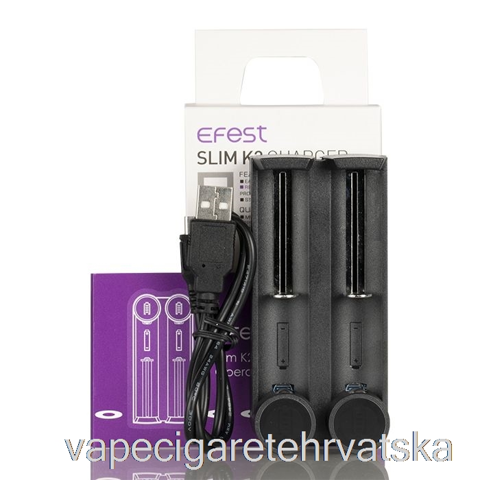 Vape Hrvatska Efest Slim K2 Punjač Za Baterije S Dva Utora
