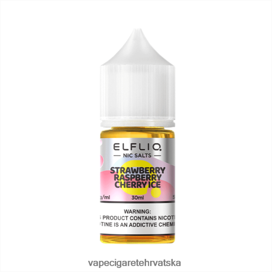 Jednokratni Vape Hrvatska - ELFBAR ELFLIQ nic sol 30 ml led od jagode od maline od maline 84JN0832