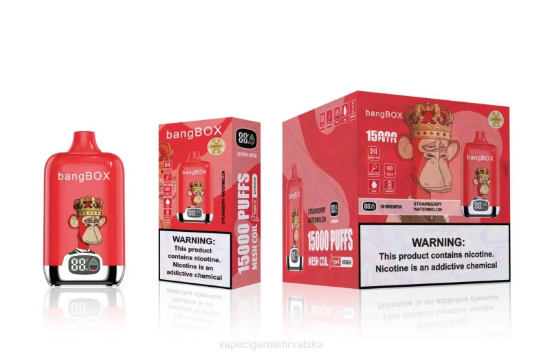 Jednokratni Vape Hrvatska - Bang Box 15000 udaha jagoda lubenica 0F4J47
