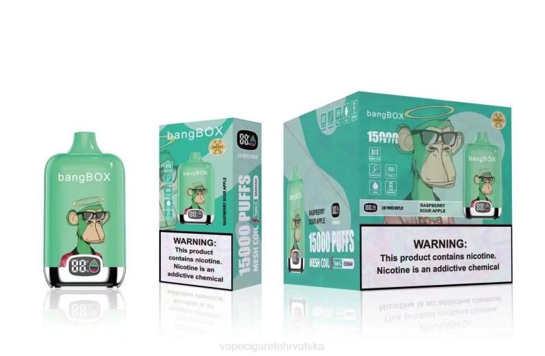 Jednokratni Vape Hrvatska - Bang Box 15000 udaha malina kisela jabuka 0F4J42