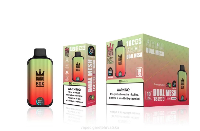 Jednokratni Vape Hrvatska - Bang Box 18000 udaha jagoda kivi 0F4J92